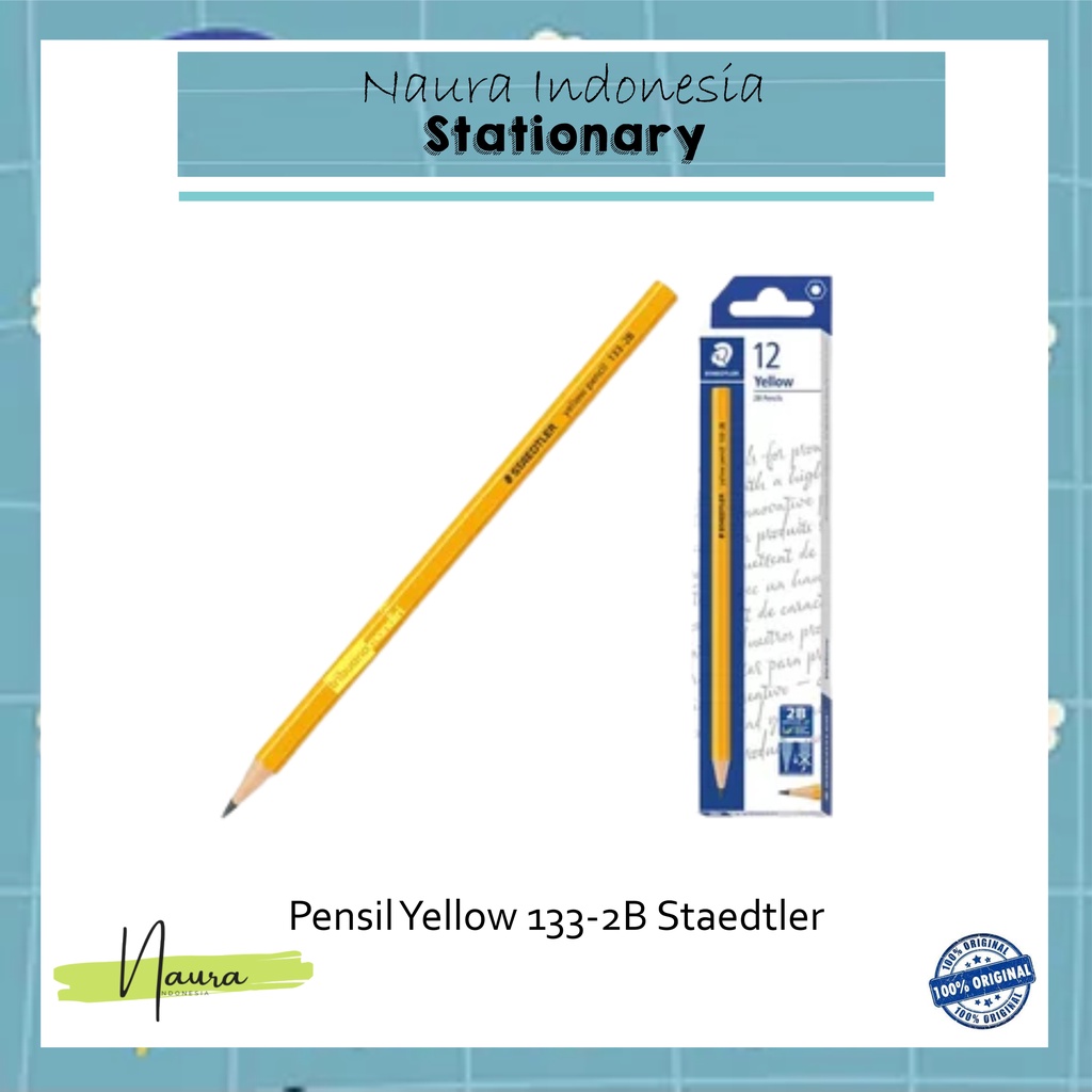 

[1 PACK] PENCIL YELLOW 133-2B STAEDTLER | PACK4 @12PCS
