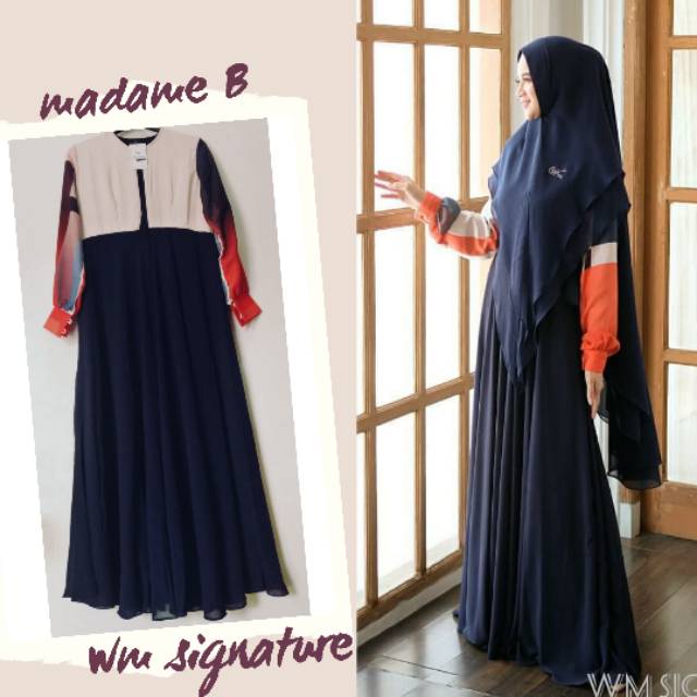 GAMIS SYARI  MADAME B (GAMIS SAJA) ORIGINAL WM SIGNATURE