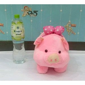 Dijual Boneka Piggy   Boneka Babi Pink Pita Love Murah