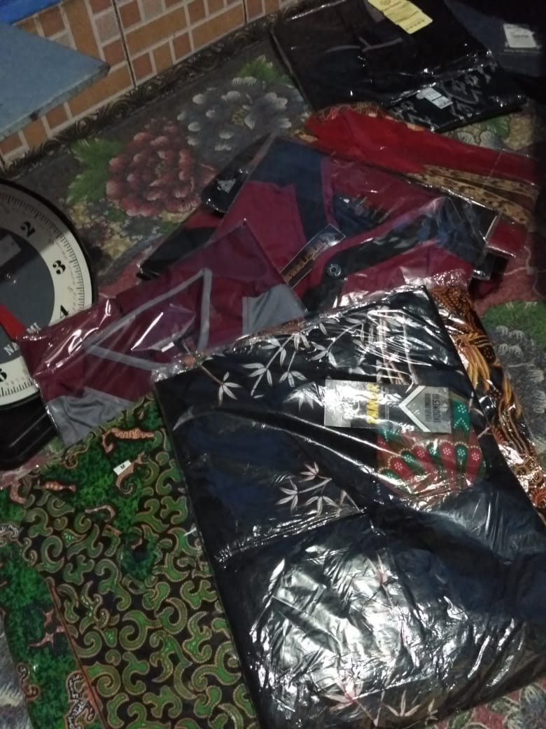 Batik Gamis Modern Syari Lengan Panjang Longdress Muslimah #batik #gamis #syari #wanita