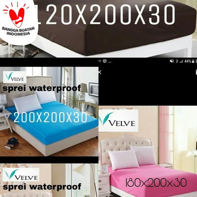 VELVE bed protector | Sprei Waterproof | Sprei Anti Ompol (200x200)