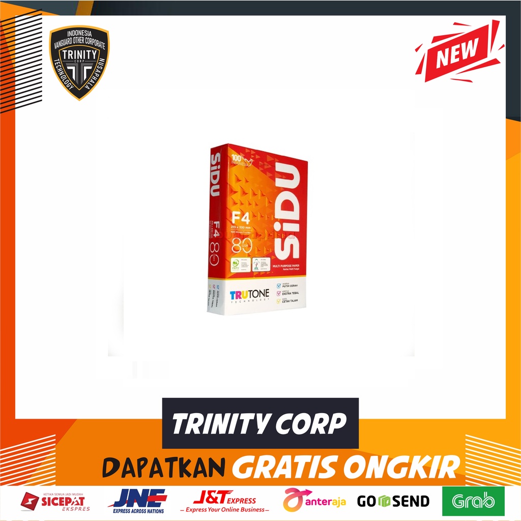 

HVS Sidu F4 80 gsm Kertas Folio Sinar Dunia