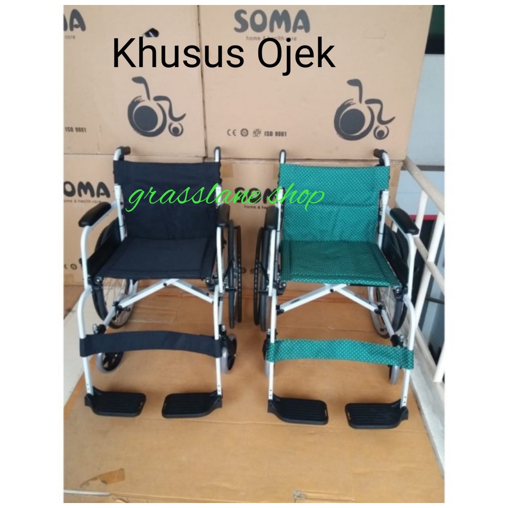 Kursi Roda Soma 105 SM 150.5 Travel Traveling Roda Besar 22&quot; Khusus Ojek