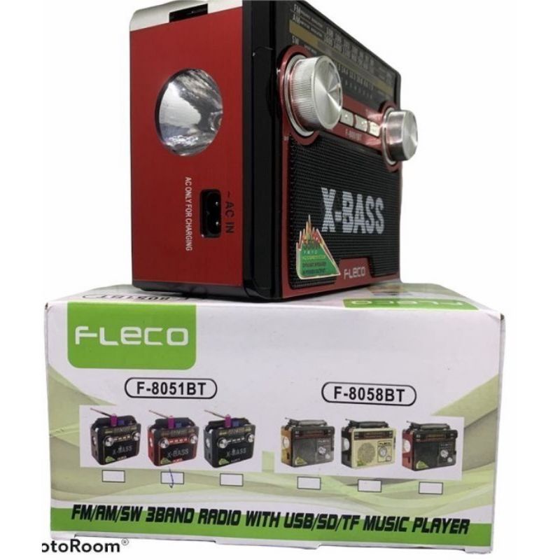 Radio FLECO F-8058-8051 USB SD MP3 AM-FM Portable Radio