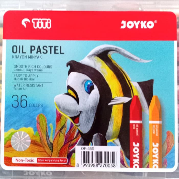 

TiTi Joyko Oil Pastel OP-36S Crayon 36 Colours Krayon Minyak 36 Warna Colors Asli Original