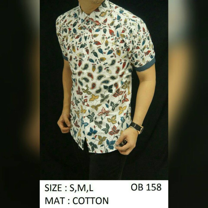 Dasi Pria Batik Slimfit OB158 (baju koko pria jas jaket dasi kaos celana)(B3J5) Dasi Pria Motif Dasi