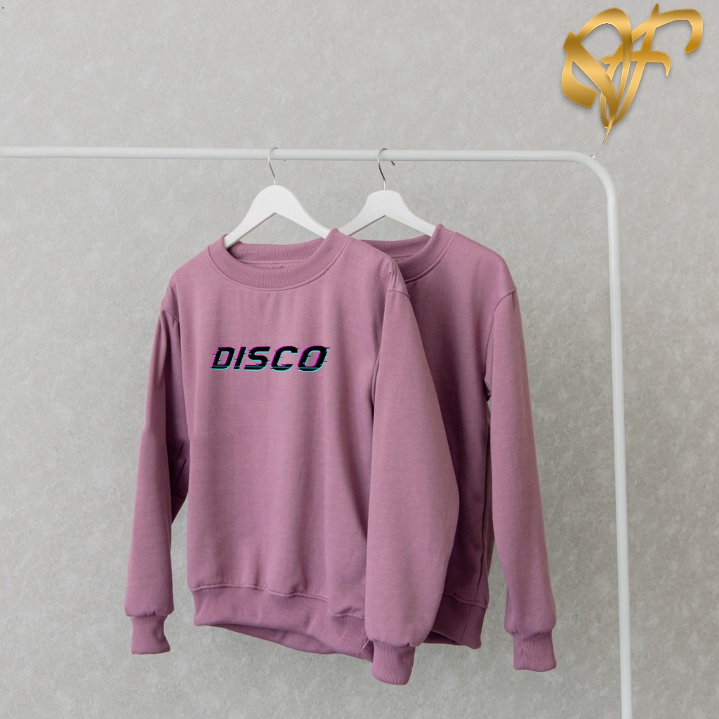 Sweater Disco Aesthetic Pria &amp; Wanita | Sweater Korea Style Fleece Cotton | Dhea Fashion