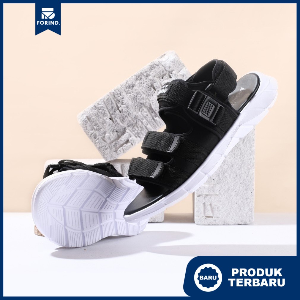 Bima Black | Sandal Gunung Original Casual Santai Kasual Ori Pria Sendal Footwear | FORIND Monday