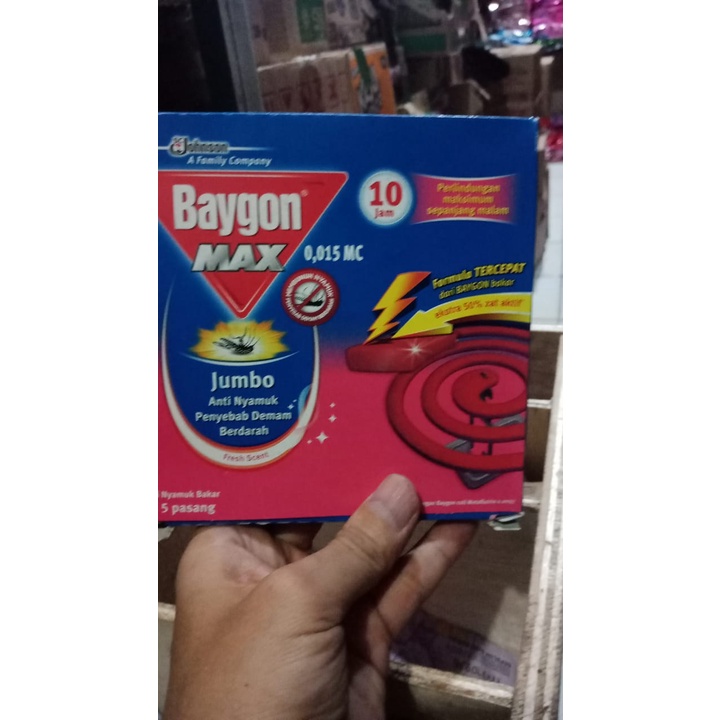 Baygon Bakar Jumbo Box isi 5 Pasang