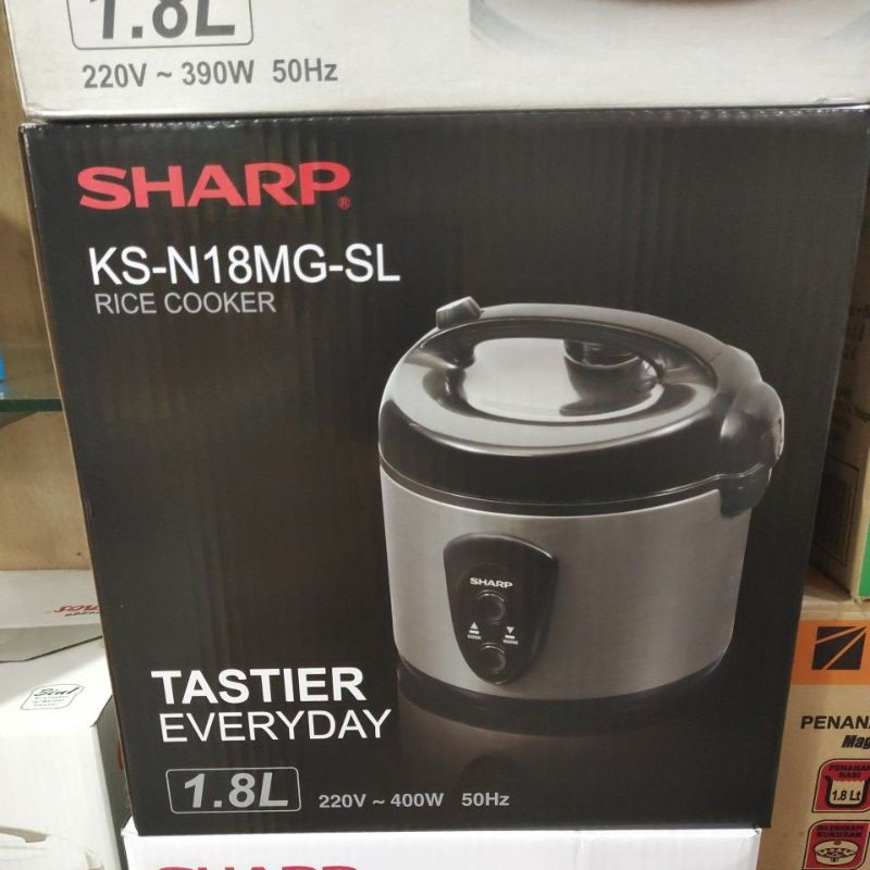 SHARP Rice Cooker KSN18MGSL dan KSN18MGRD Shopee Indonesia