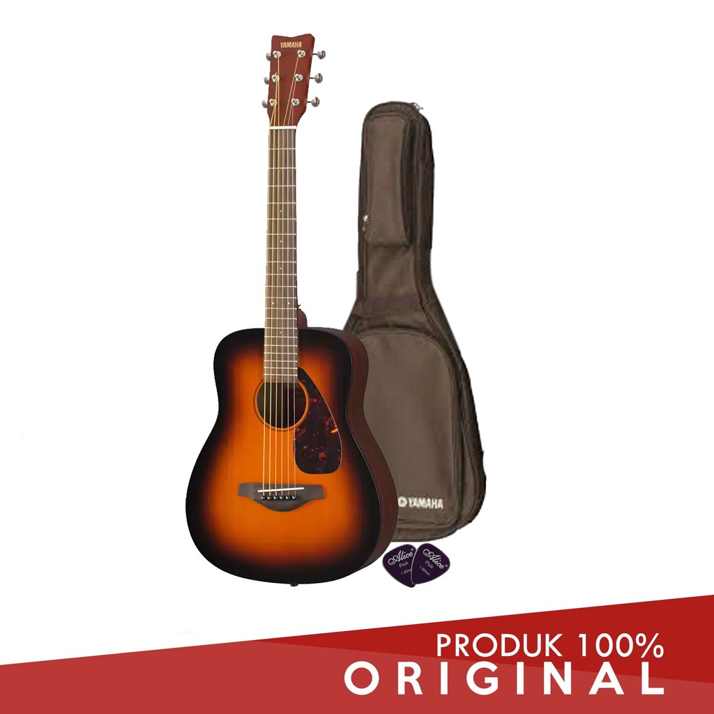 YAMAHA GITAR 3/4 JR 2S TBS + SOFTCASE + 2 PICK