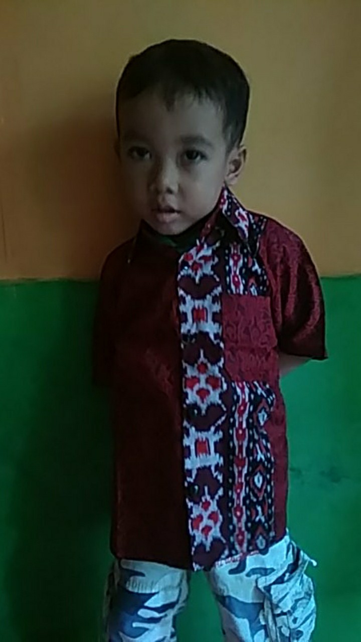 Batik Couple Keluarga Sania Ruffle Ori Ndoro Jowi Dnt Mega Mendung Abang