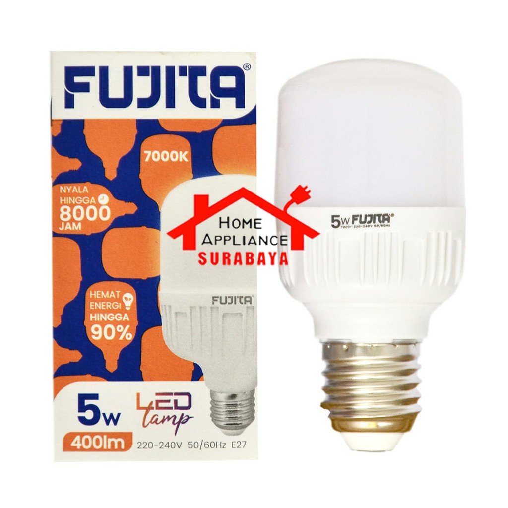 Lampu Kapsul Tabung LED Lamp  Fujita 5W 5 Watt 7000K Cahaya Putih Cool Day Light