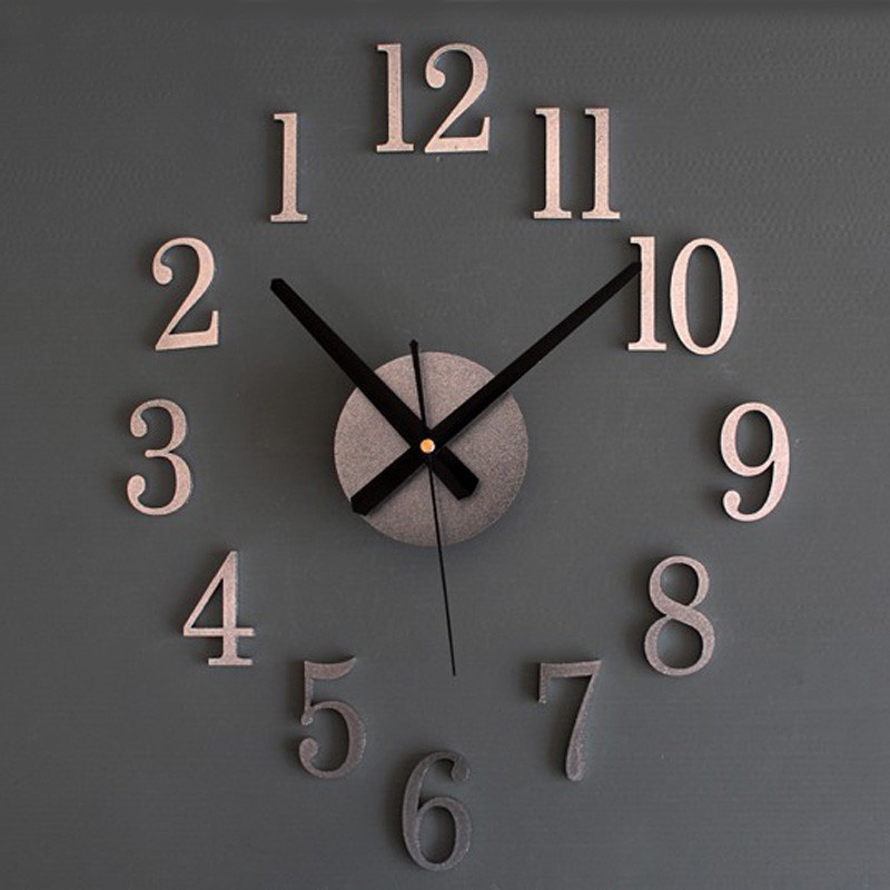 Jam Dinding DIY Kecil 25cm Jam Dinding Rumah Minimalis Modern Mewah Terbaru