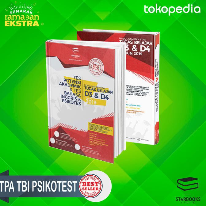 BEST SELLER BUKU USM STAN TUGAS BELAJAR D4 DAN D3K MATERI TPA TBI PSIKOTES TERJAMIN