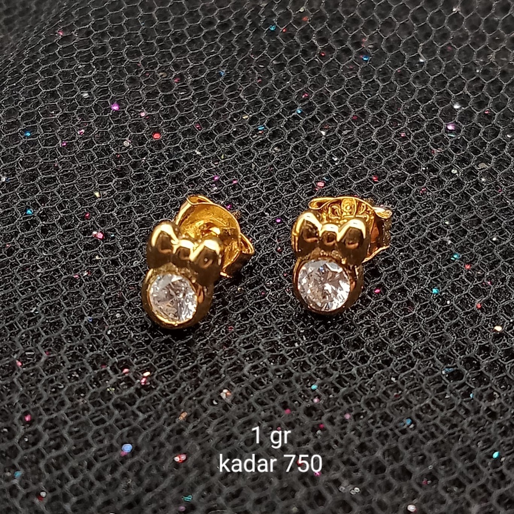 Anting Emas 17K - 1 gr Kadar 750 - 577