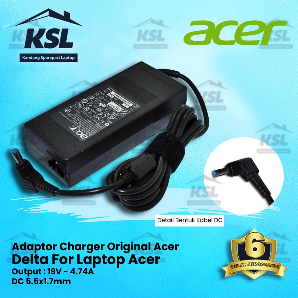 Adaptor Charger Laptop Acer Aspire Delta ADP-90SB BB19V 4.74A Original