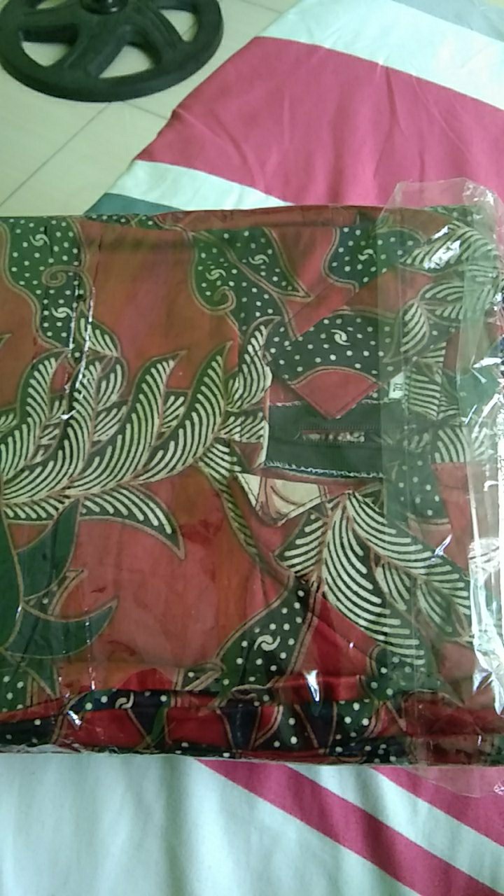 M-l-xl-xxl Batik Tunik Wanita Asj Sa Hrb026 Kenongo Pekalongan Sogan Tulis