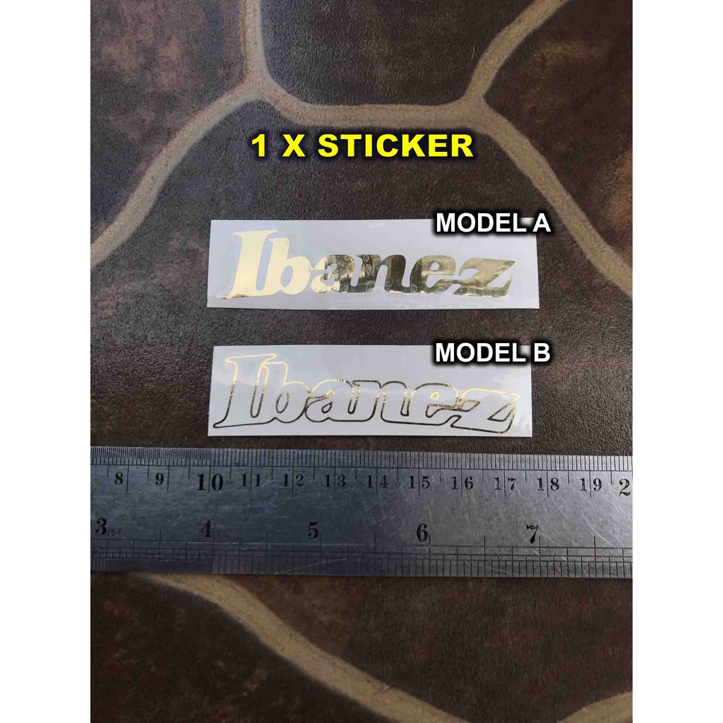 Ibanez Az Series Azs Decal Sticker Tempel Headstock Gitar Elektrik Akustik Prestige Premium Standard