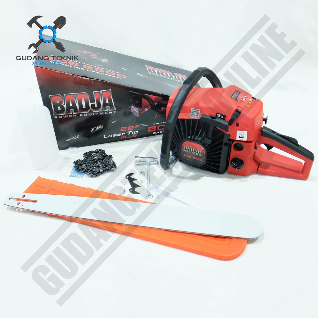 Chainsaw Badja CS6500 22Inch - Mesin Gergaji Kayu Chainsaw Badja Laser Tip CS6500 22in