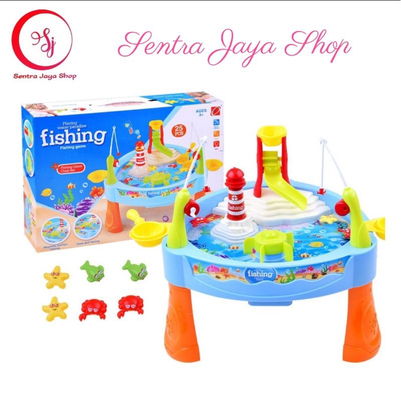 Tomindo Fish Game Water Paradise Mainan Anak Pancingan Pancing Ikan