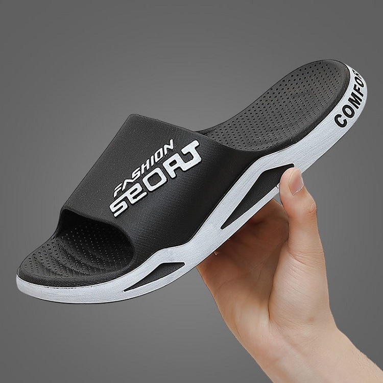 Sandal pria sandal selop pria sandal slop pria sendal cowok kekinian karet  [D01]