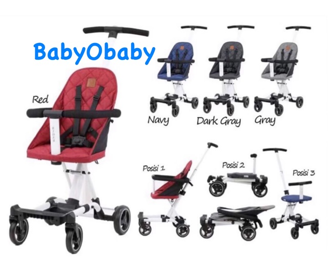 Babyelle Convertible Rider 1688 Cabin Size Travelling/ Stroller Board / Kereta Dorong Bayi Rider BS 1688 / Stroller Mainan Anak