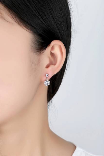 Anting giwang 2 Permata /anting anti luntur