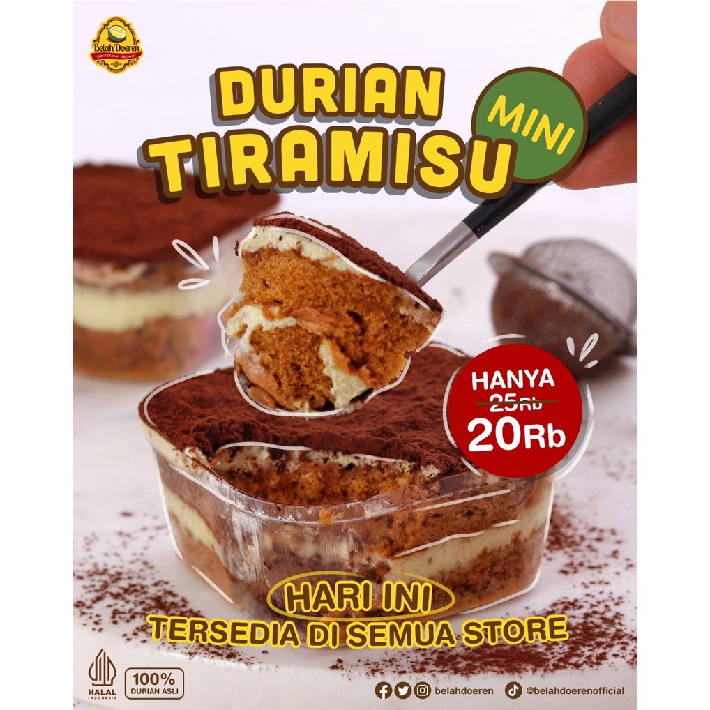 

(ANTAPANI) Durian Tiramisu Mini