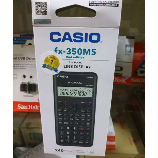 

Casio calculator FX-350MS scintific calculator original bergaransi