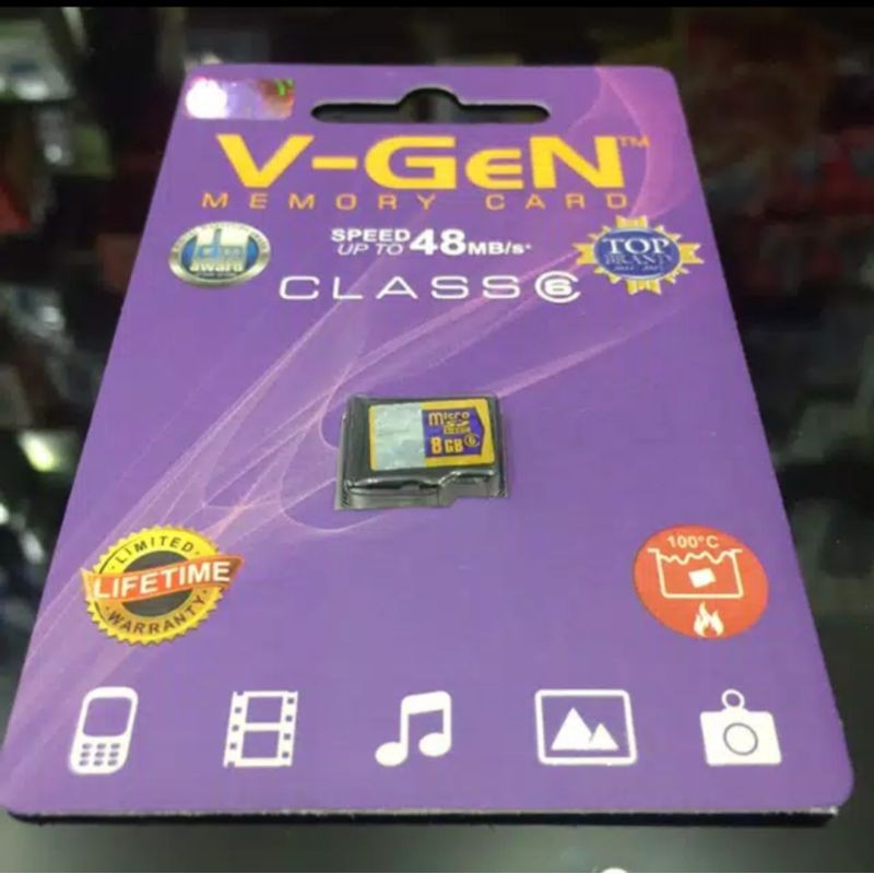 V-GEN MEMORY CARD 8GB MEMORY 8GB V-GEN ORIGINAL