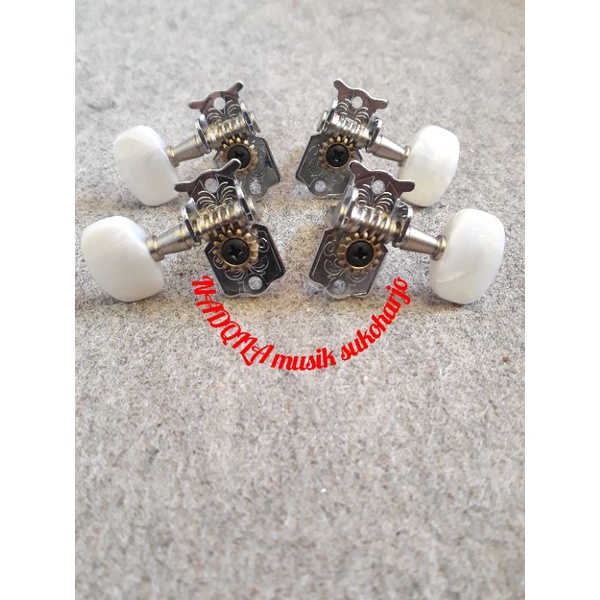 Driyer tuning peg tuner key pemutar senar grafik telinga mutiara ukulele kentrung 1 set