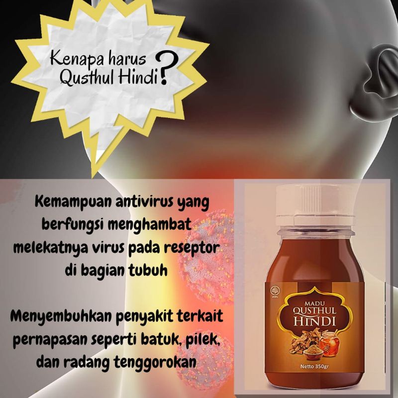 

TERAPI SESAK NAFAS Madu Qustul Hindi (350 g)