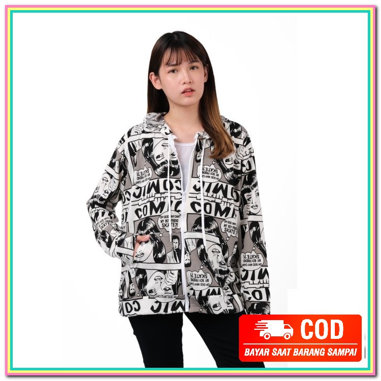 Jaket Fashion Parka Buckaroo Wanita Fesyen Kekinian Waterproof Im YV464 Monellina Cerisi Jaket Hoo