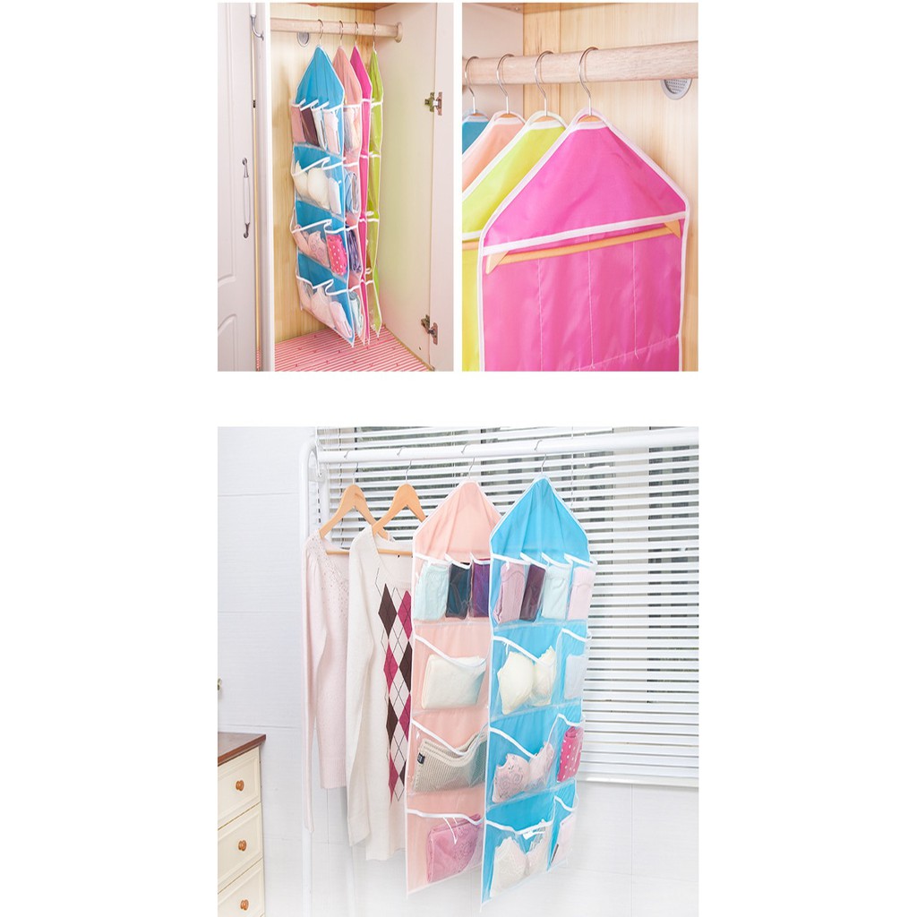 Igrosir Hanging Organizer underware pouch tempat penyimpanan Bra CD serbaguna