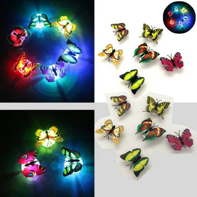 LAMPU LED KUPU / HIASAN DINDING KUPU-KUPU / HIASAN LAMPU / HIASAN KAMAR / LAMPU KUPU / LAMPU KUPU-KU