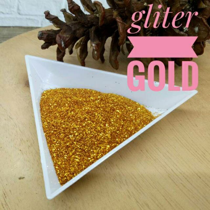 GLITTER GOLD UNTUK AKSESORIS HENNA berat 5 Gram