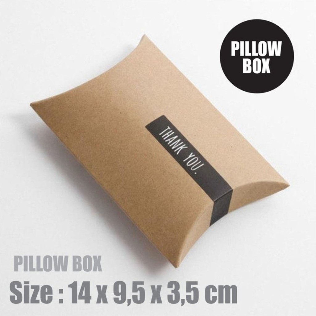 

PILLOW BOX / KOTAK KADO / KOTAK SOUVENIR UK. 14x9,5x3,5 CM CRAFT 280