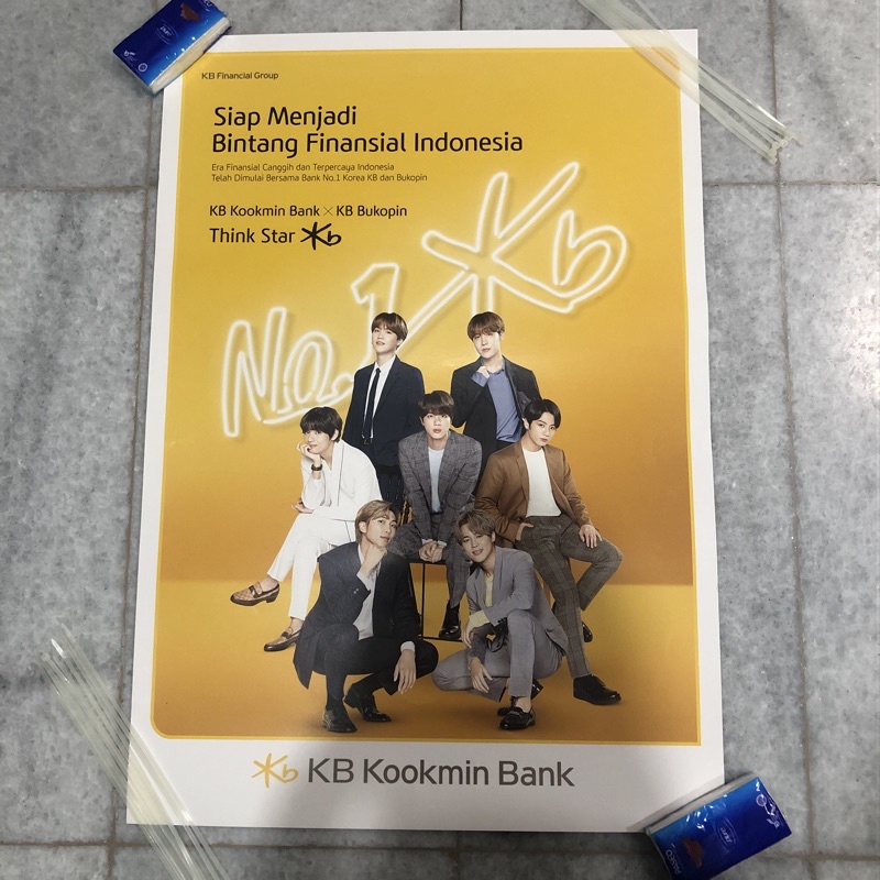 

BTS OFFICIAL POSTER X Kookmin Bank (Limited)