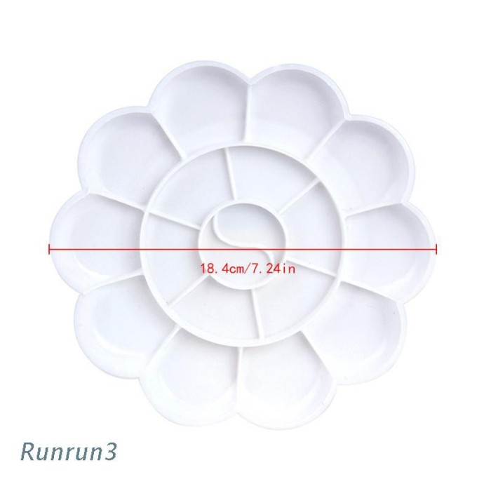 

Produk Terbaru Run Palet Plastik 18 Sekat Untuk Mencampur Cat Air / Minyak