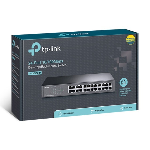 TPLINK TL-SF1024D 24-port 10/100Mbps Desktop/Rackmount Switch Metal Case TP Link SF1024D