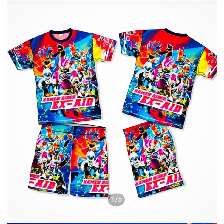 Stelan baju kamen rider/baju anak kamen rider ready size 4-20