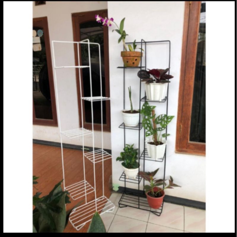 STANDING TANAMAN SUSUN 6 BUNGA/ RAK BUNGA BESI/RAK MINIMALIS