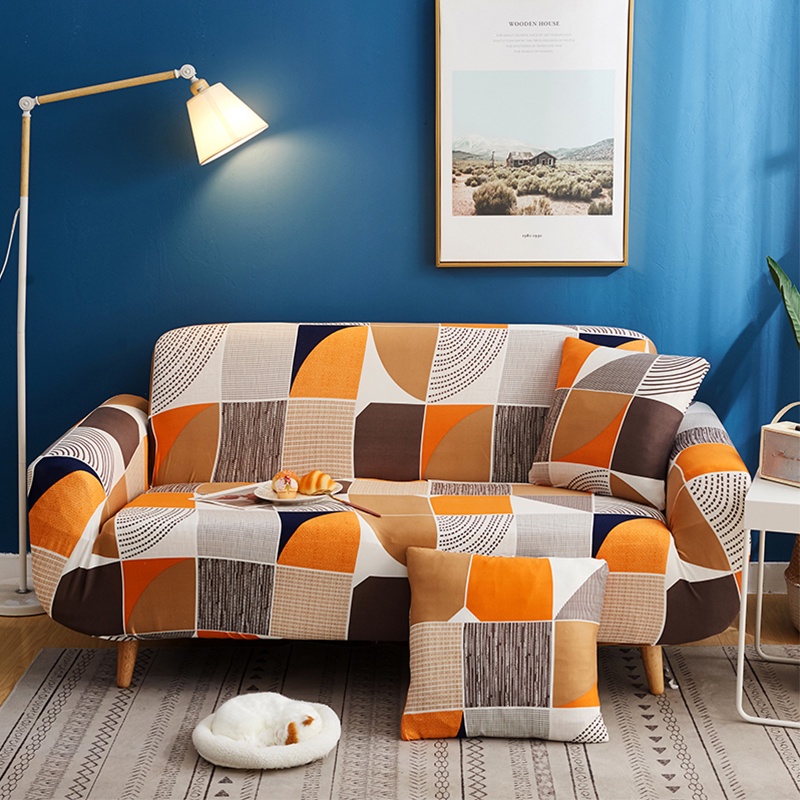 Rindu.Star Cover sofa elastis hood nordic simple style sarung sofa Seater 1/2/3/4  sofa Cushion Protector Cover
