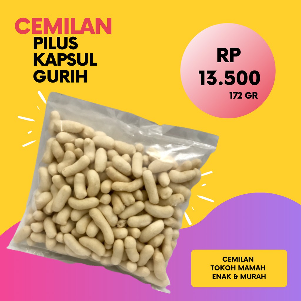 Jual Cemilan Pilus Kapsul Gurih Shopee Indonesia