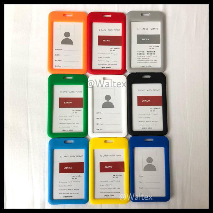 

ID CARD HOLDER NAME TAG ID / CARD HOLDER / TEMPAT ID CARD 2 SISI - HITAM