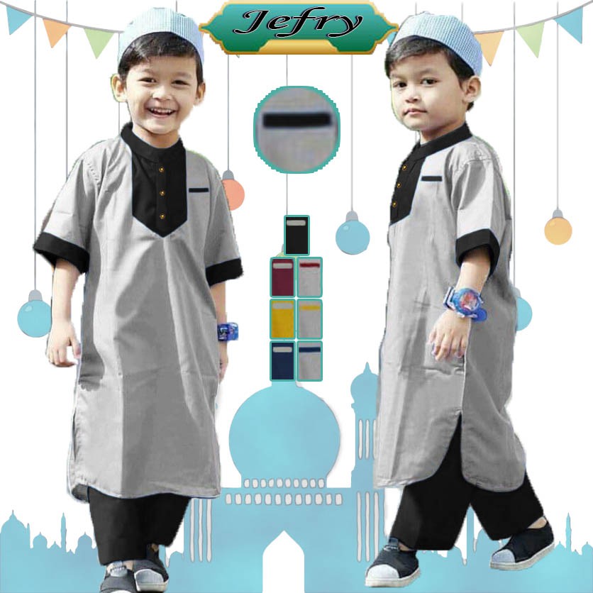LVB Setelan Koko Anak JEFRY/Baju Setelan Anak Murah/Baju Koko Anak Laki-laki/21143 21146 21149 21151