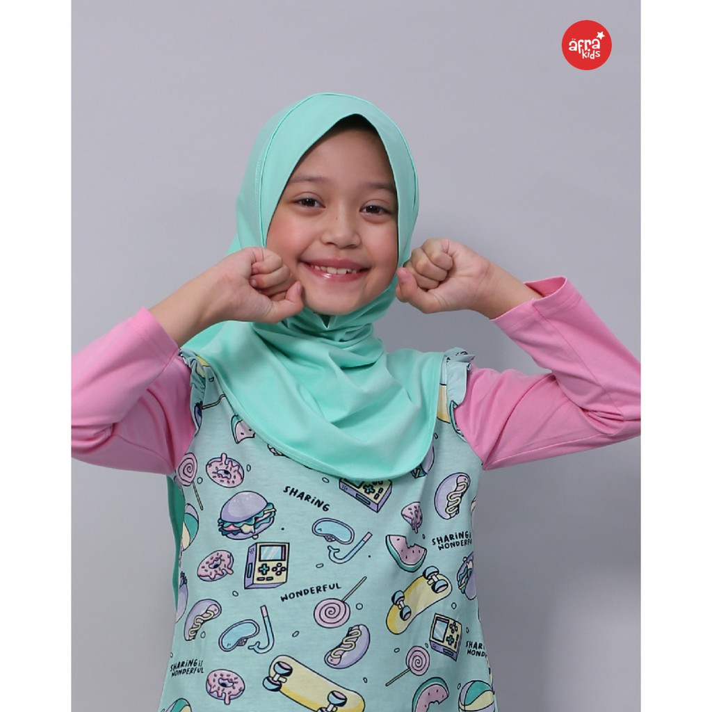 Kaos Tunik Anak Muslim Afrakids AF301 &quot;Sharing Is Wonderful&quot;