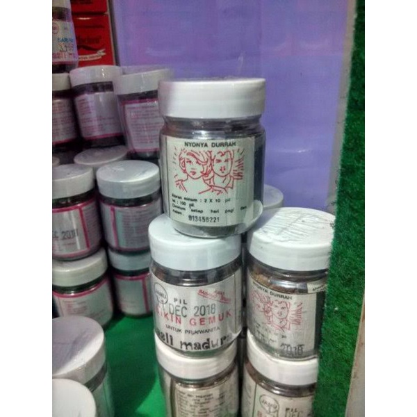 Obat Pil Jamu Herbal Pilpot Bikin Gemuk Penambah Nafsu Makan 100 Pil Asli Madura  Penggemuk Badan