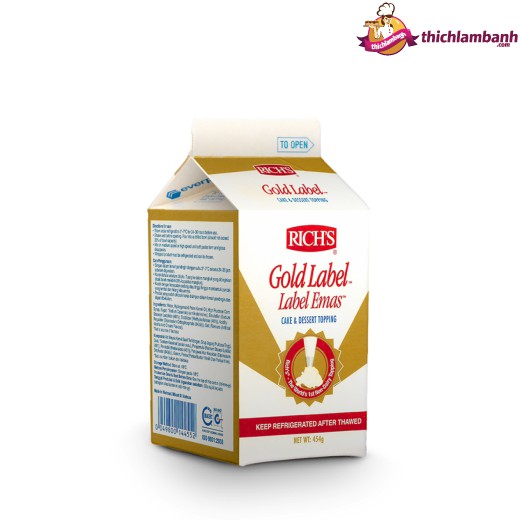 

454g Whipping Cream Rich Gold Label / Rich topping / non-dairy whipping